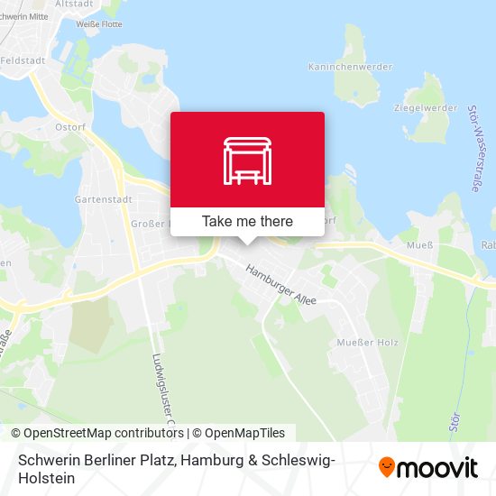 Schwerin Berliner Platz map