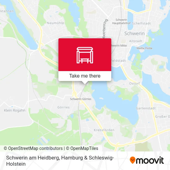 Карта Schwerin am Heidberg