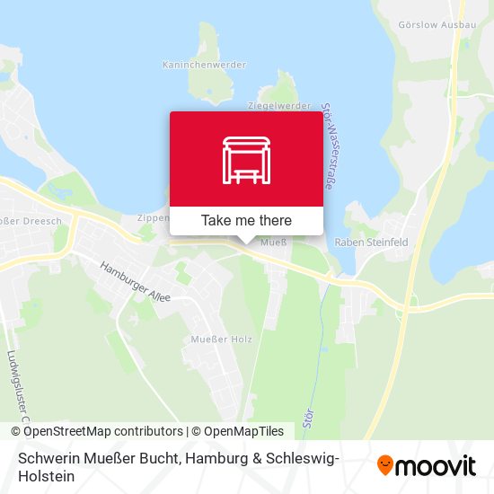 Schwerin Mueßer Bucht map