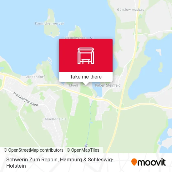 Карта Schwerin Zum Reppin