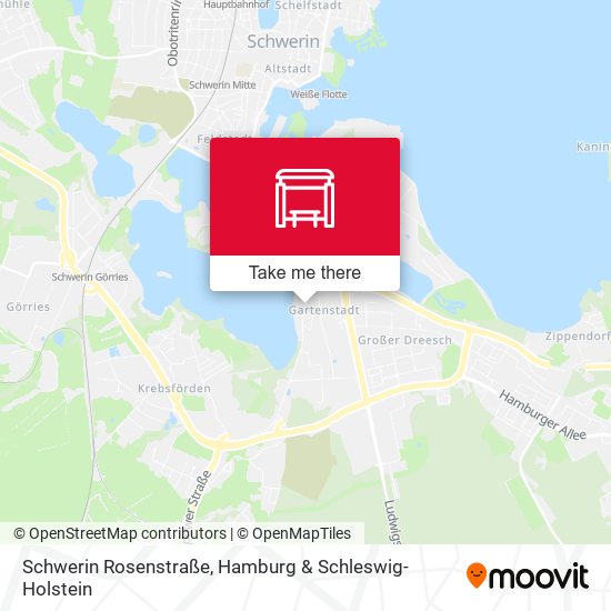 Schwerin Rosenstraße map