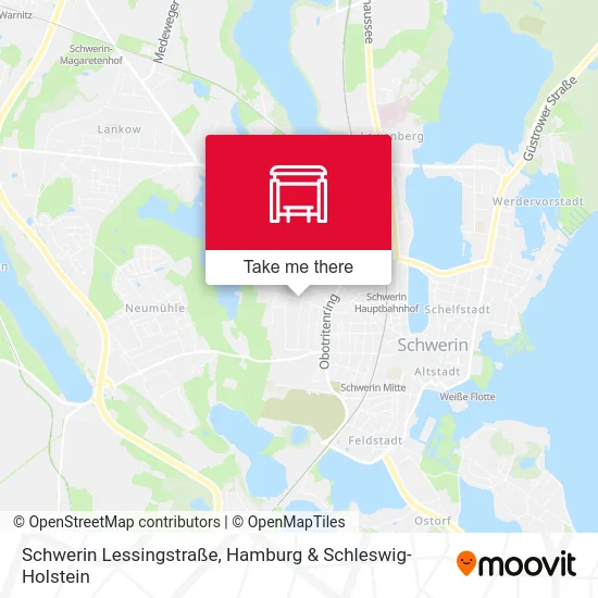 Карта Schwerin Lessingstraße