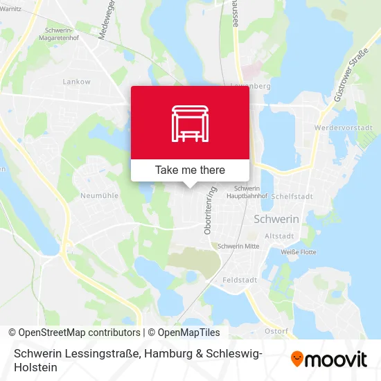 Карта Schwerin Lessingstraße