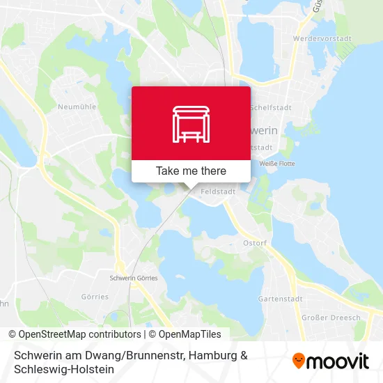 Карта Schwerin am Dwang/Brunnenstr