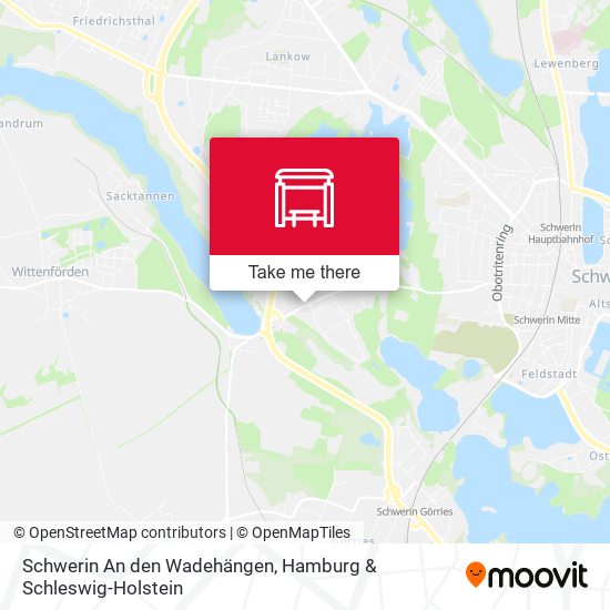 Schwerin An den Wadehängen map