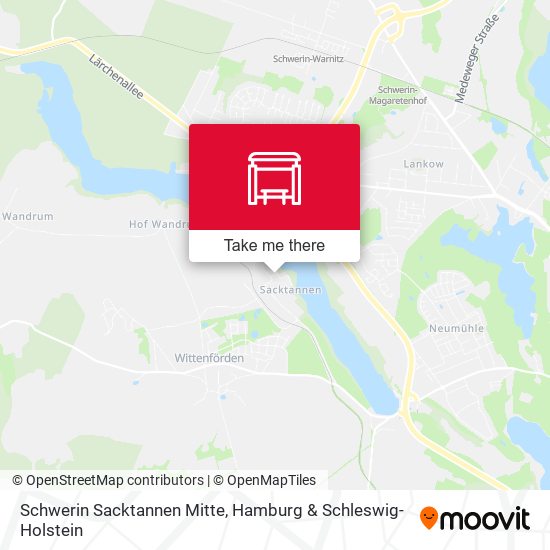 Schwerin Sacktannen Mitte map