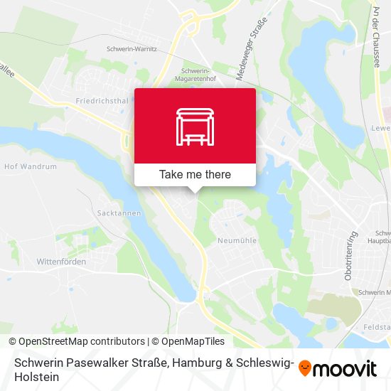 Schwerin Pasewalker Straße map