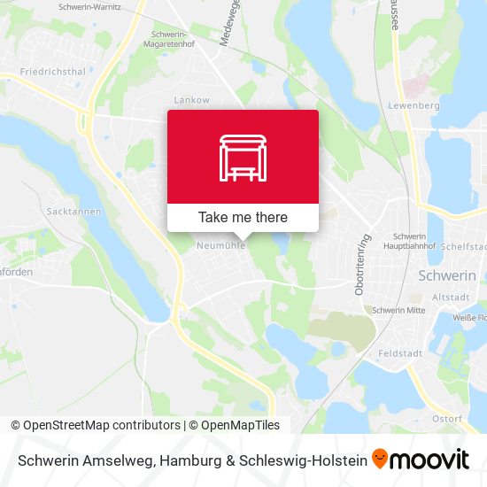 Schwerin Amselweg map