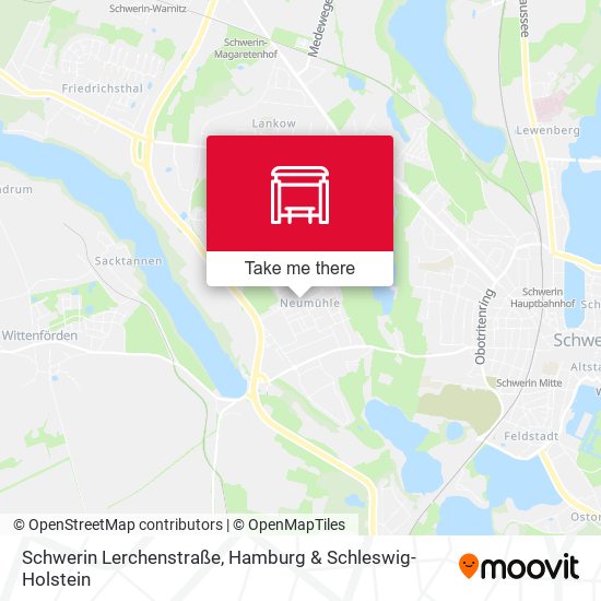 Schwerin Lerchenstraße map