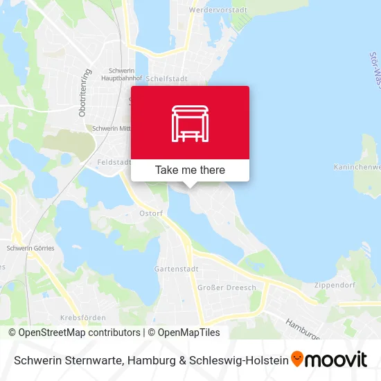 Карта Schwerin Sternwarte