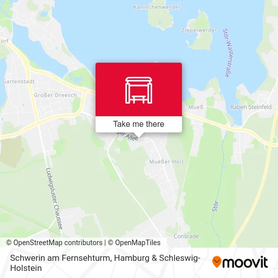 Карта Schwerin am Fernsehturm