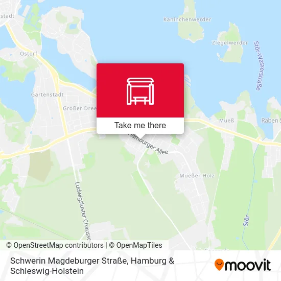 Карта Schwerin Magdeburger Straße