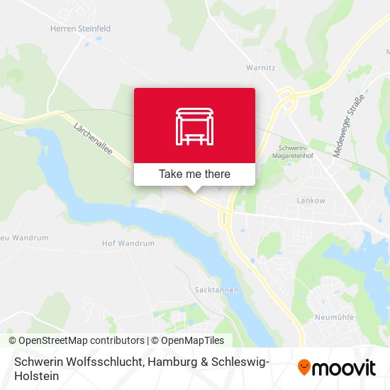 Schwerin Wolfsschlucht map