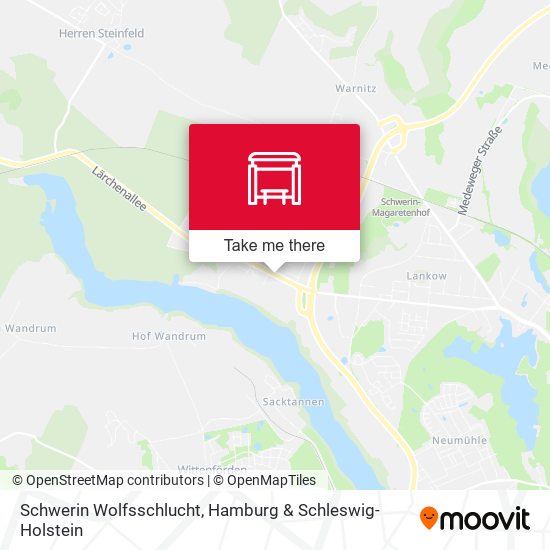 Schwerin Wolfsschlucht map