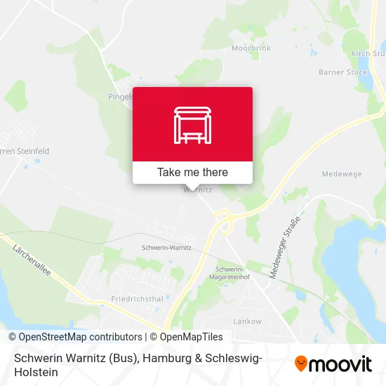 Карта Schwerin Warnitz (Bus)