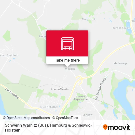 Карта Schwerin Warnitz (Bus)