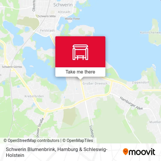 Карта Schwerin Blumenbrink