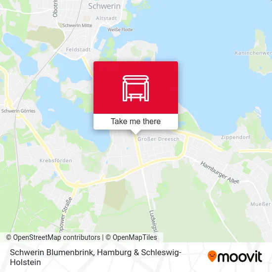 Карта Schwerin Blumenbrink