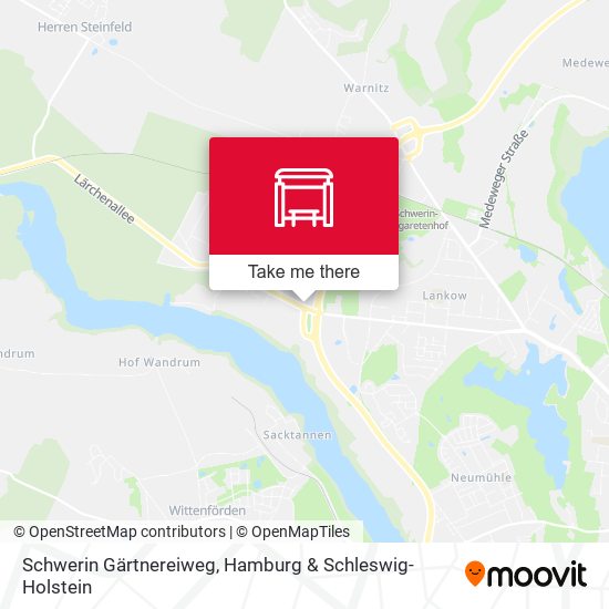 Schwerin Gärtnereiweg map