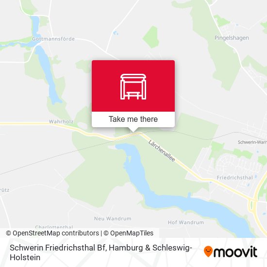 Schwerin Friedrichsthal Bf map