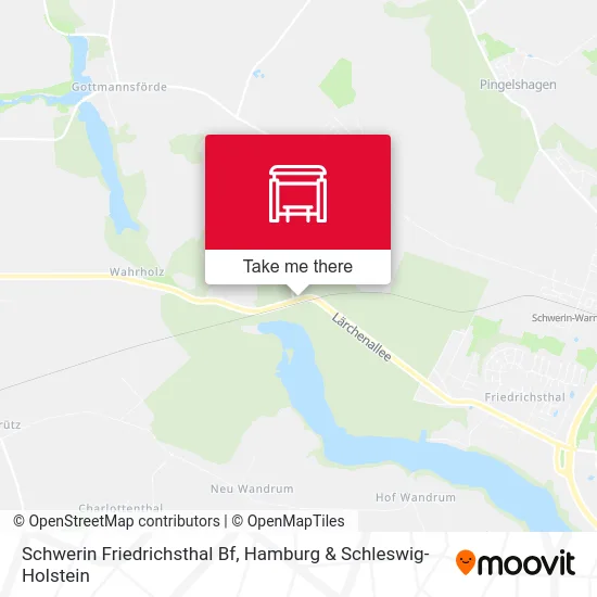 Карта Schwerin Friedrichsthal Bf