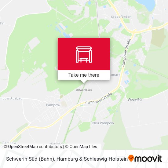 Schwerin Süd (Bahn) map