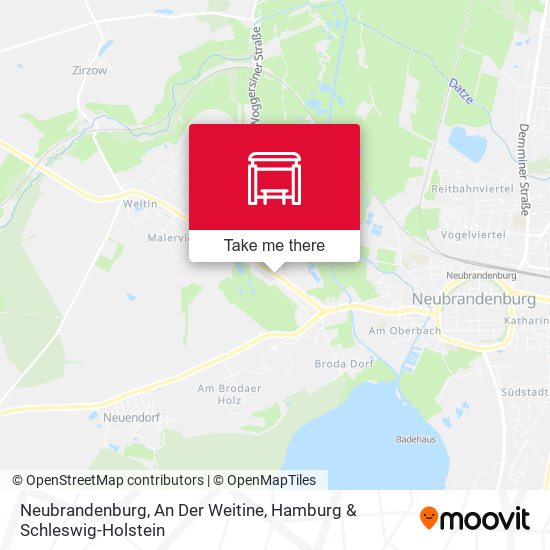 Neubrandenburg, An Der Weitine map