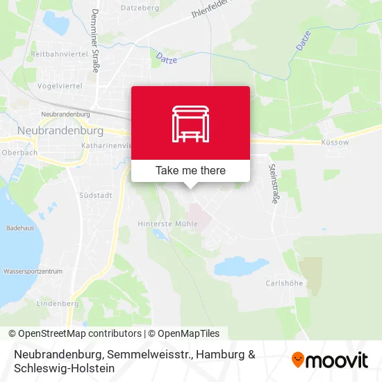 Карта Neubrandenburg, Semmelweisstr.