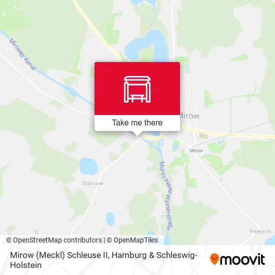 Карта Mirow (Meckl) Schleuse II