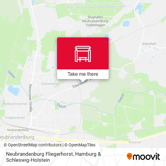 Карта Neubrandenburg Fliegerhorst