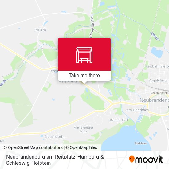 Neubrandenburg am Reitplatz map