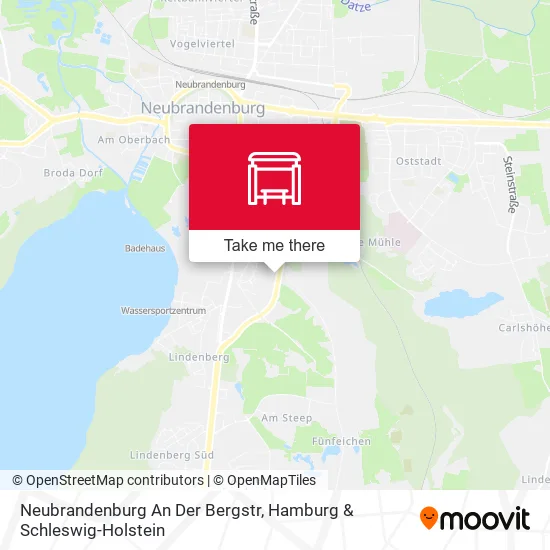 Карта Neubrandenburg An Der Bergstr