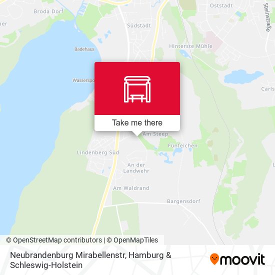 Neubrandenburg Mirabellenstr map
