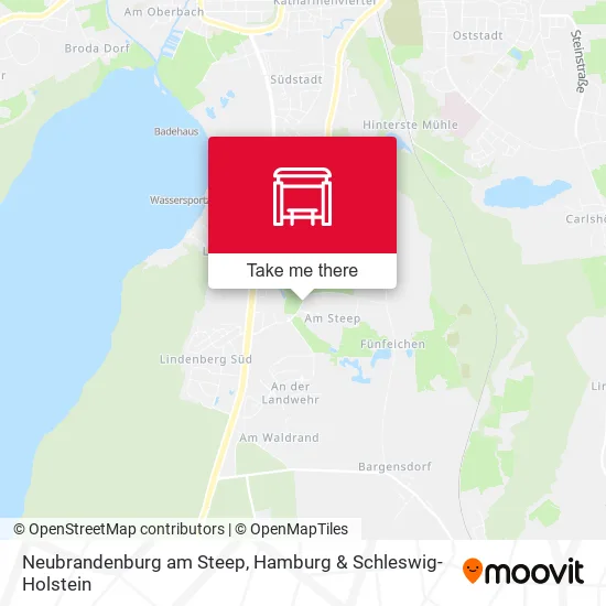 Карта Neubrandenburg am Steep