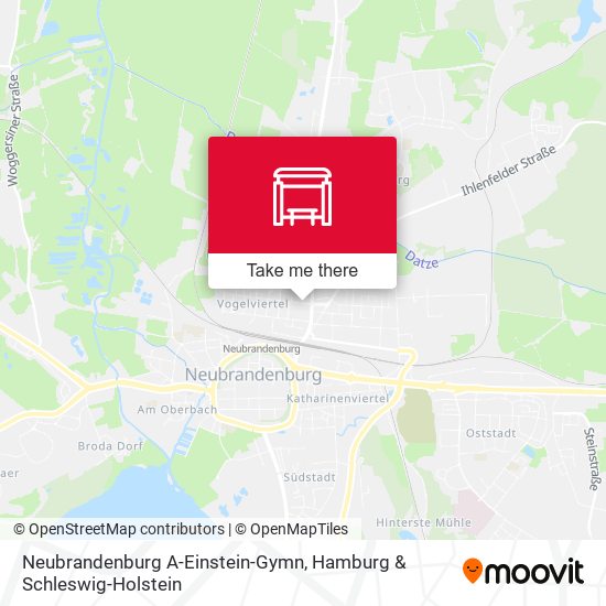 Neubrandenburg A-Einstein-Gymn map