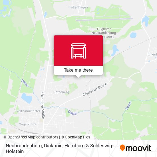 Neubrandenburg, Diakonie map