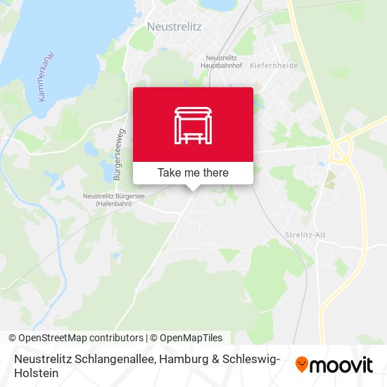 Neustrelitz Schlangenallee map