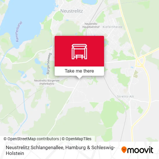 Карта Neustrelitz Schlangenallee