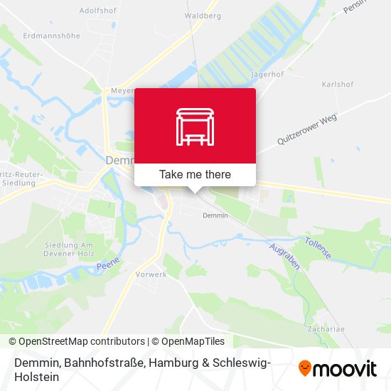 Demmin, Bahnhofstraße map