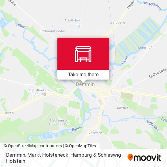 Demmin, Markt Holsteneck map
