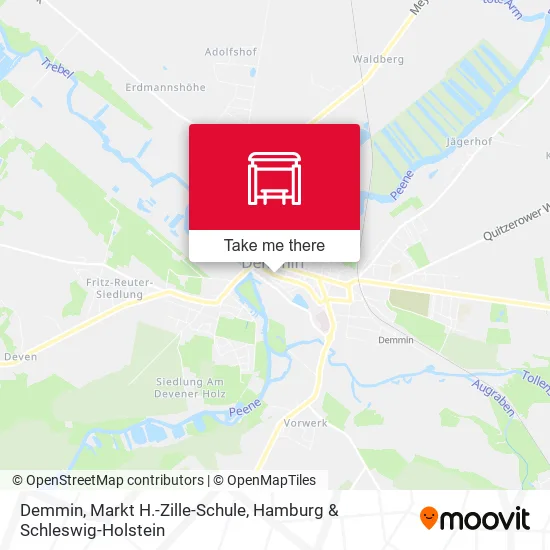 Карта Demmin, Markt H.-Zille-Schule