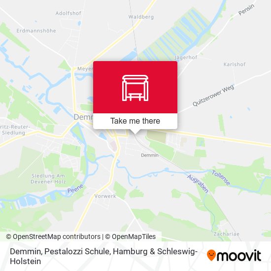 Demmin, Pestalozzi Schule map