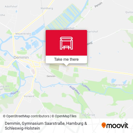Demmin, Gymnasium Saarstraße map