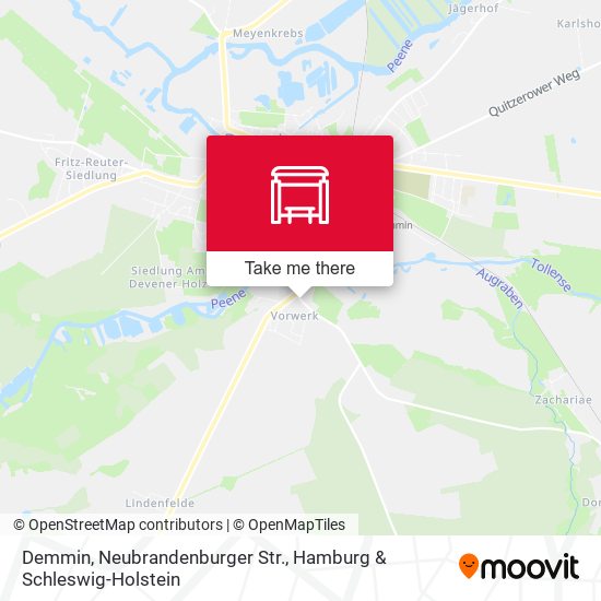 Demmin, Neubrandenburger Str. map