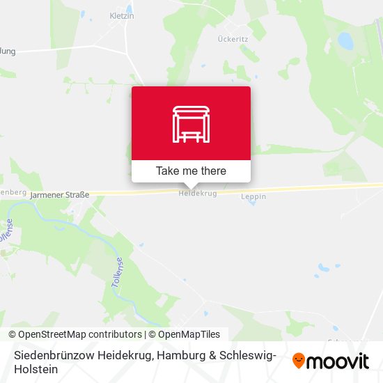 Siedenbrünzow Heidekrug map