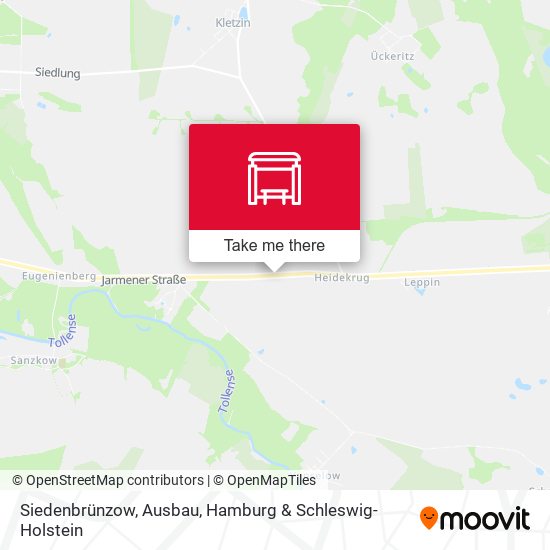 Siedenbrünzow, Ausbau map