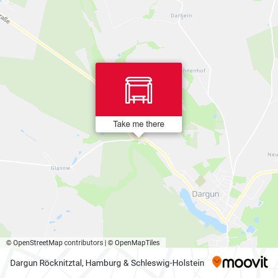 Dargun Röcknitztal map