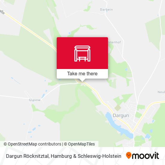 Dargun Röcknitztal map
