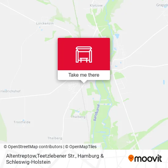 Карта Altentreptow,Teetzlebener Str.