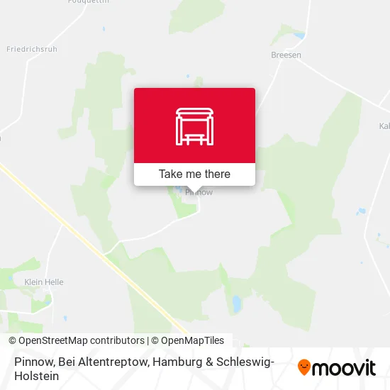 Карта Pinnow, Bei Altentreptow